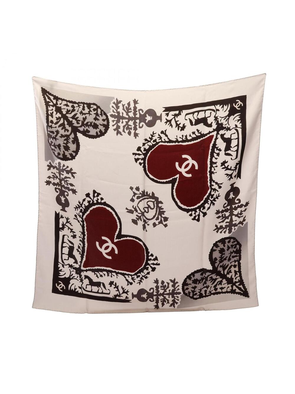 Chanel Coco Mark Scarf Stole Wrap Silk #351172C45B